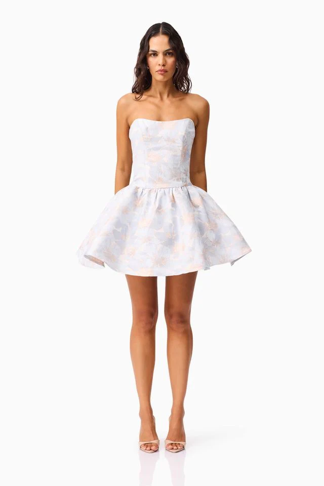 Elliatt Fiorella Aline Mini Dress - Baby Blue