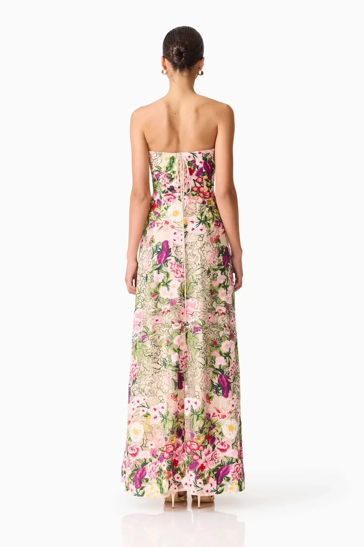 Elliatt Flora Gown - Nude Multi Floral - Image 6