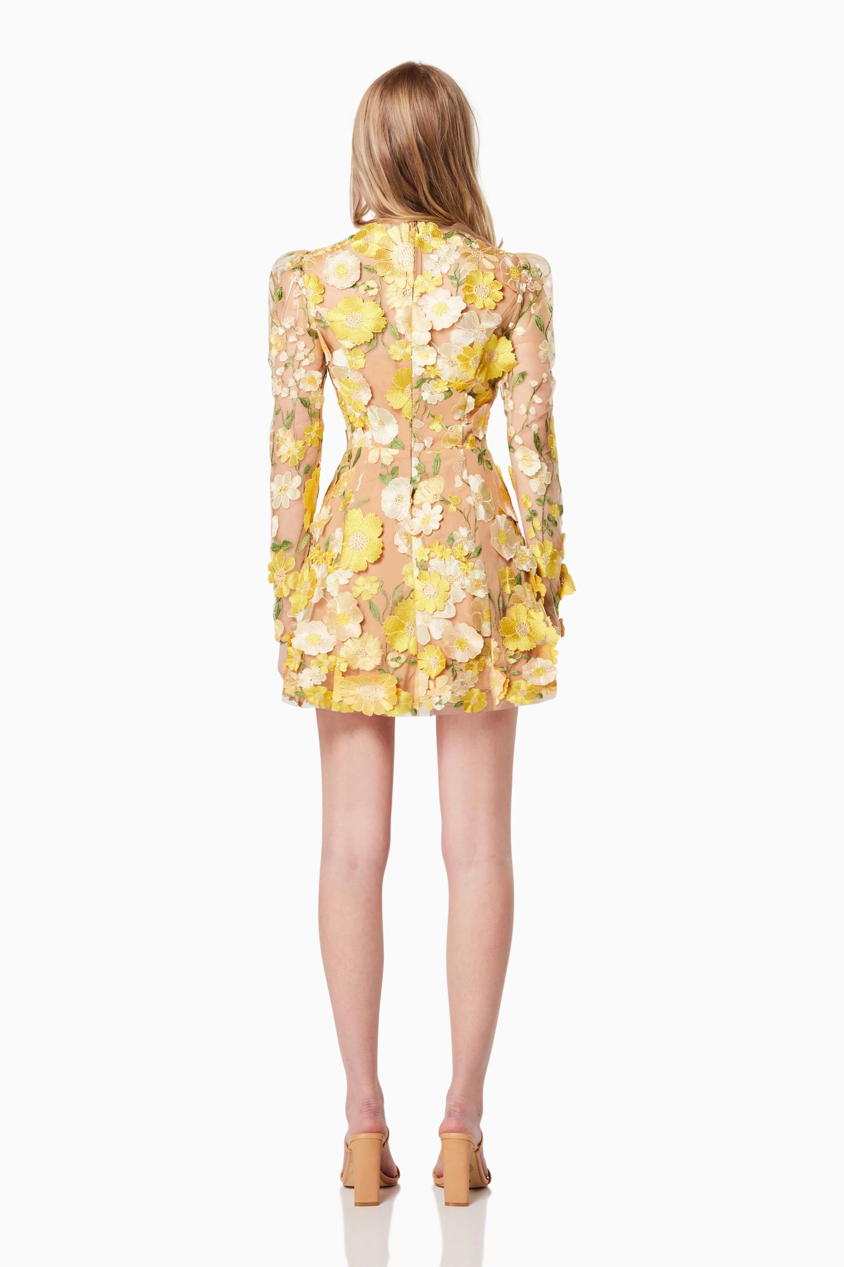 Elliatt Golden Voice Dress - Yellow Multi - Image 4