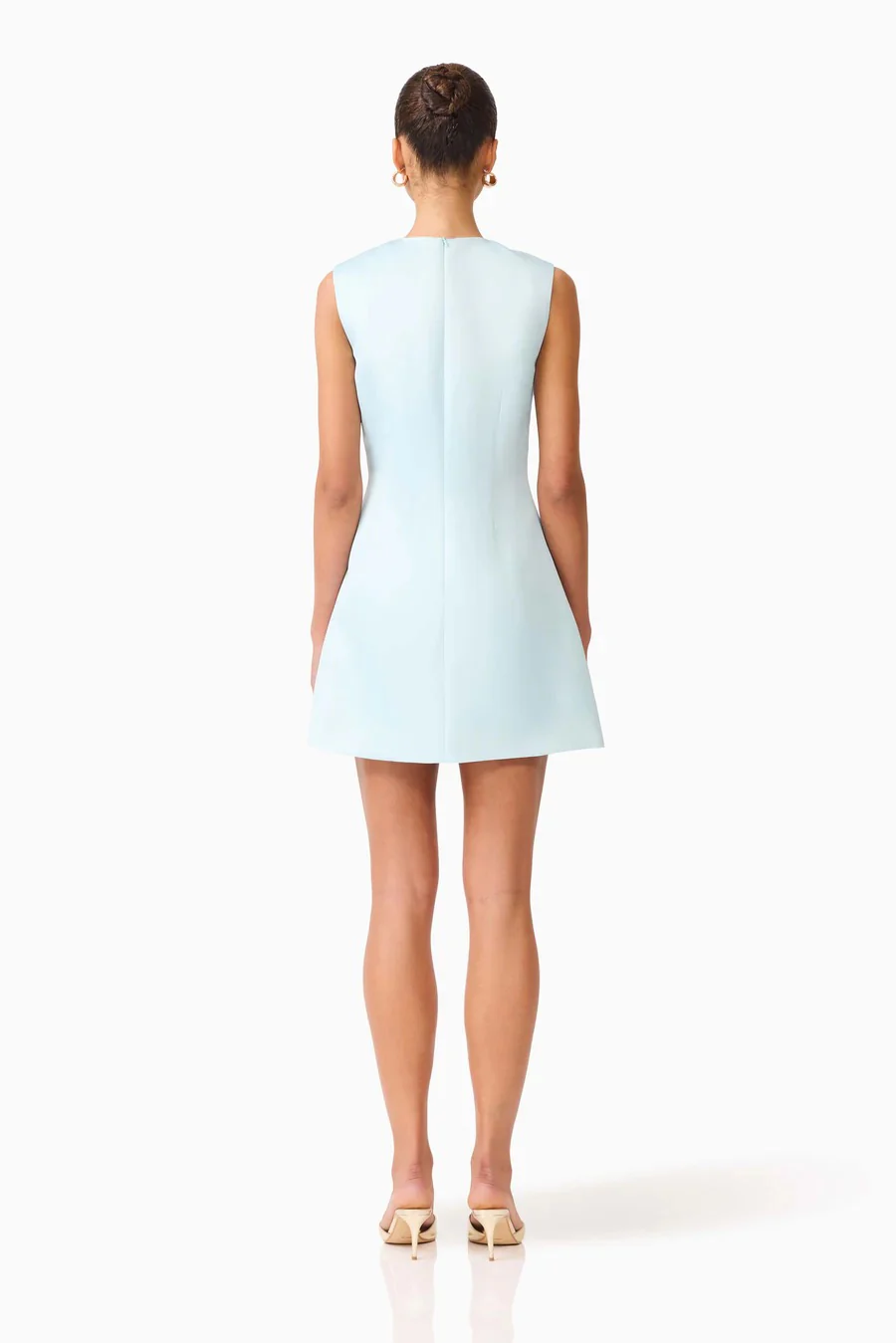 Elliatt Harper Shift Mini Dress - Baby Blue Floral - Image 4