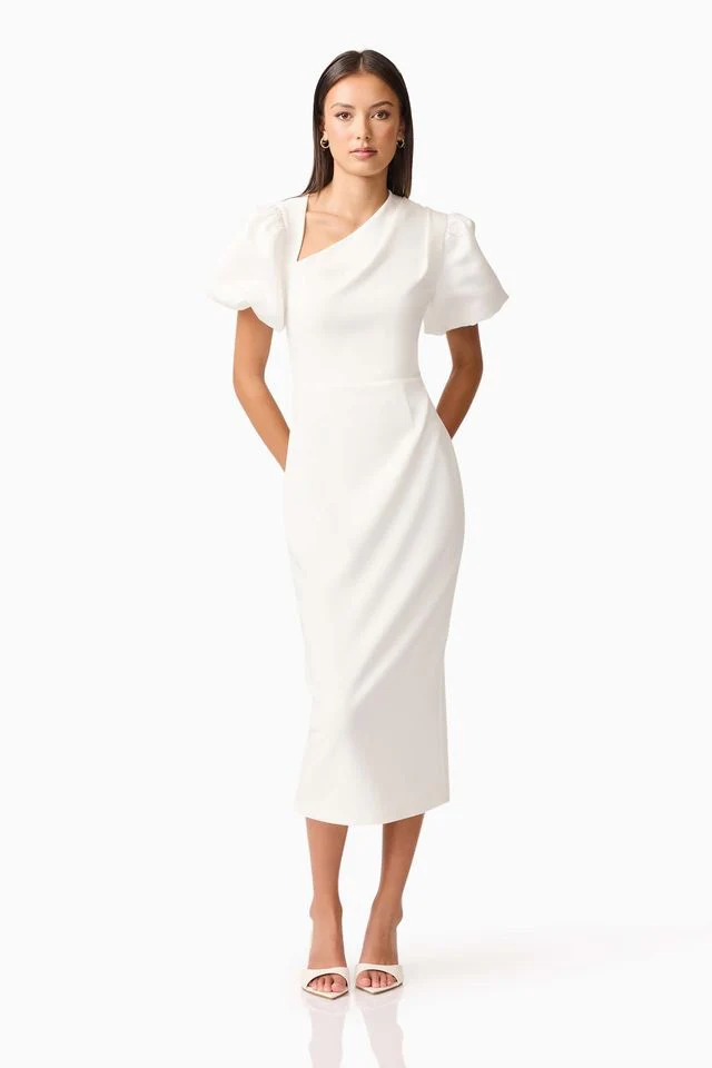 Elliatt Hester Midi Dress - Ivory - Image 2