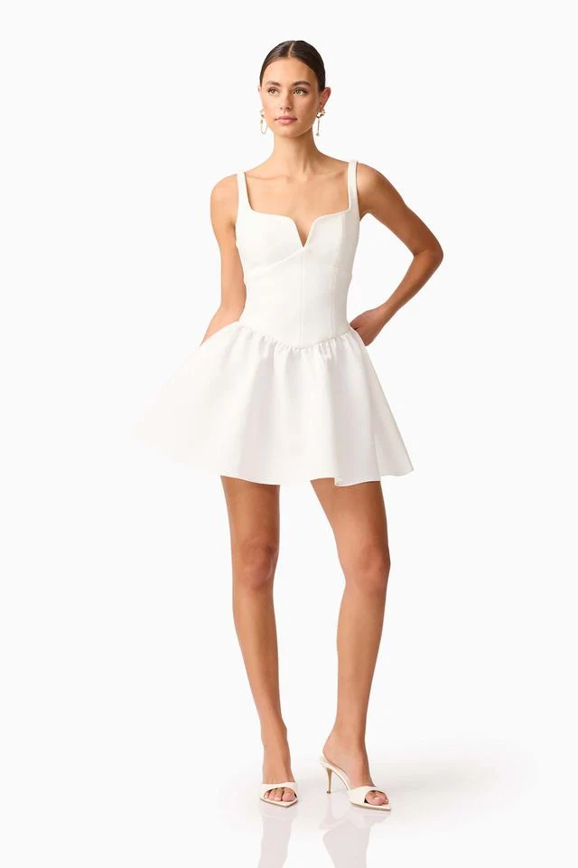 Elliatt Hester Mini Dress - Ivory - Image 2