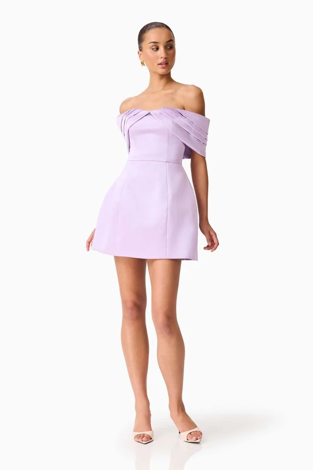 Elliatt Hope Tulip Mini Dress - Pastel Purple - Image 2