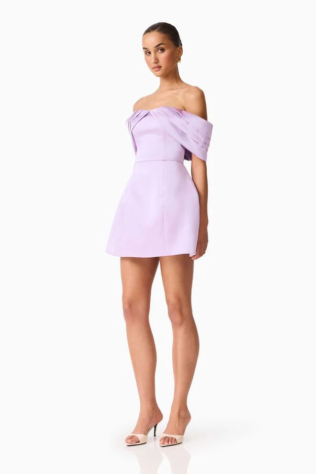 Elliatt Hope Tulip Mini Dress - Pastel Purple - Image 3