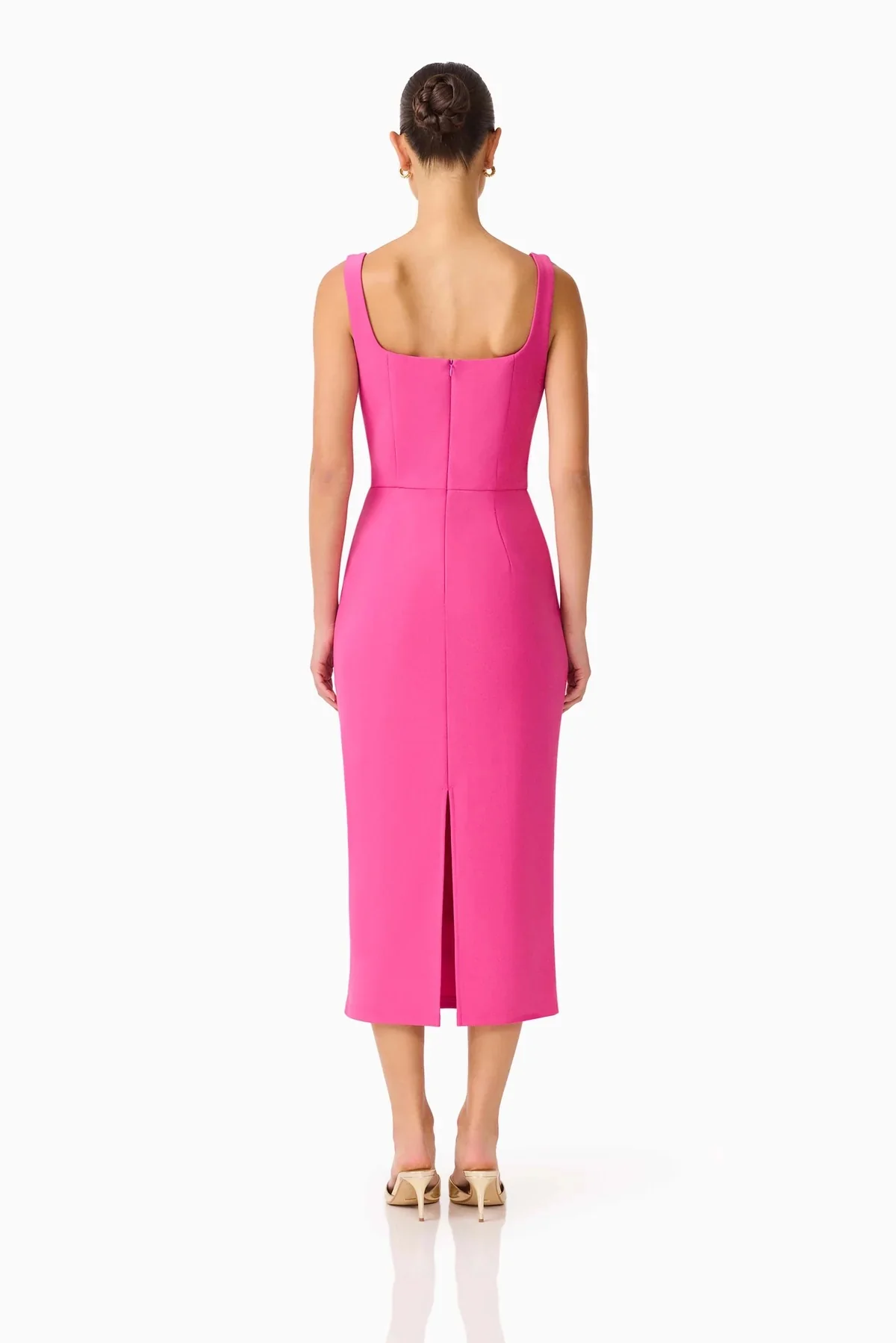 Elliatt Ilaria Midi Dress - Pink - Image 4