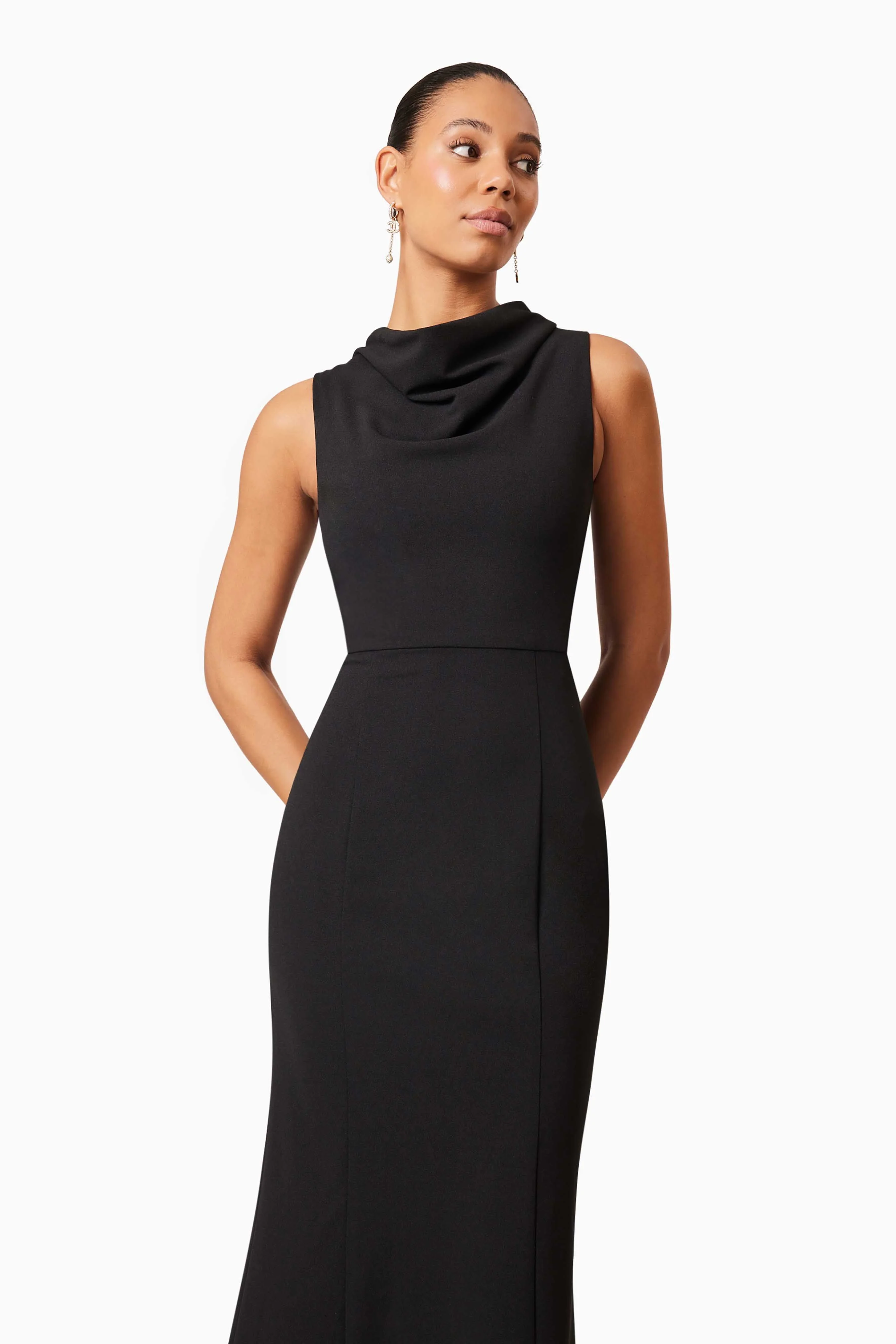 Elliatt Jamie Midi Dress - Black - Image 4