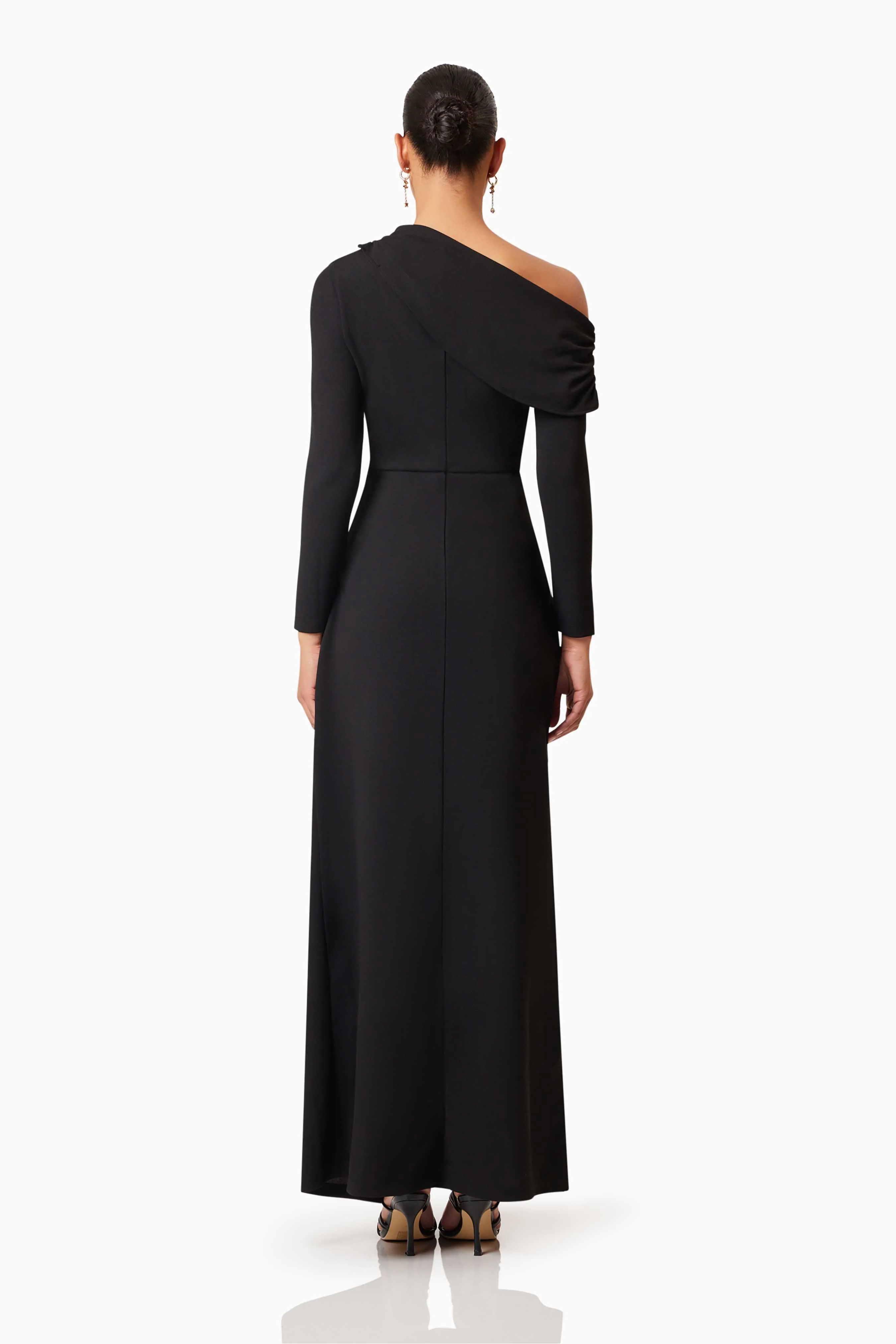 Elliatt Jamie One Shoulder Gown - Black - Image 5