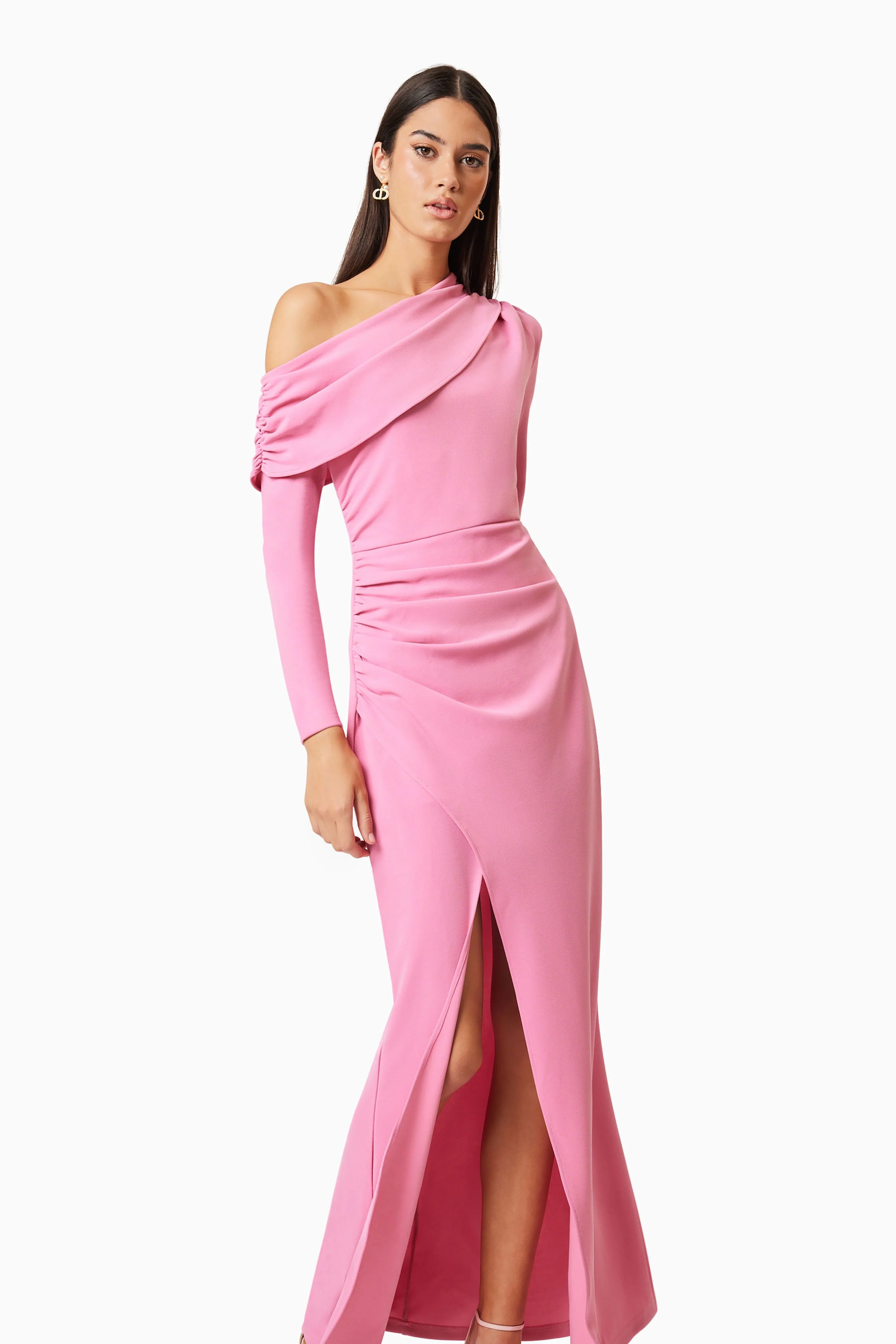 Elliatt Jamie One Shoulder Gown - Pink - Image 3