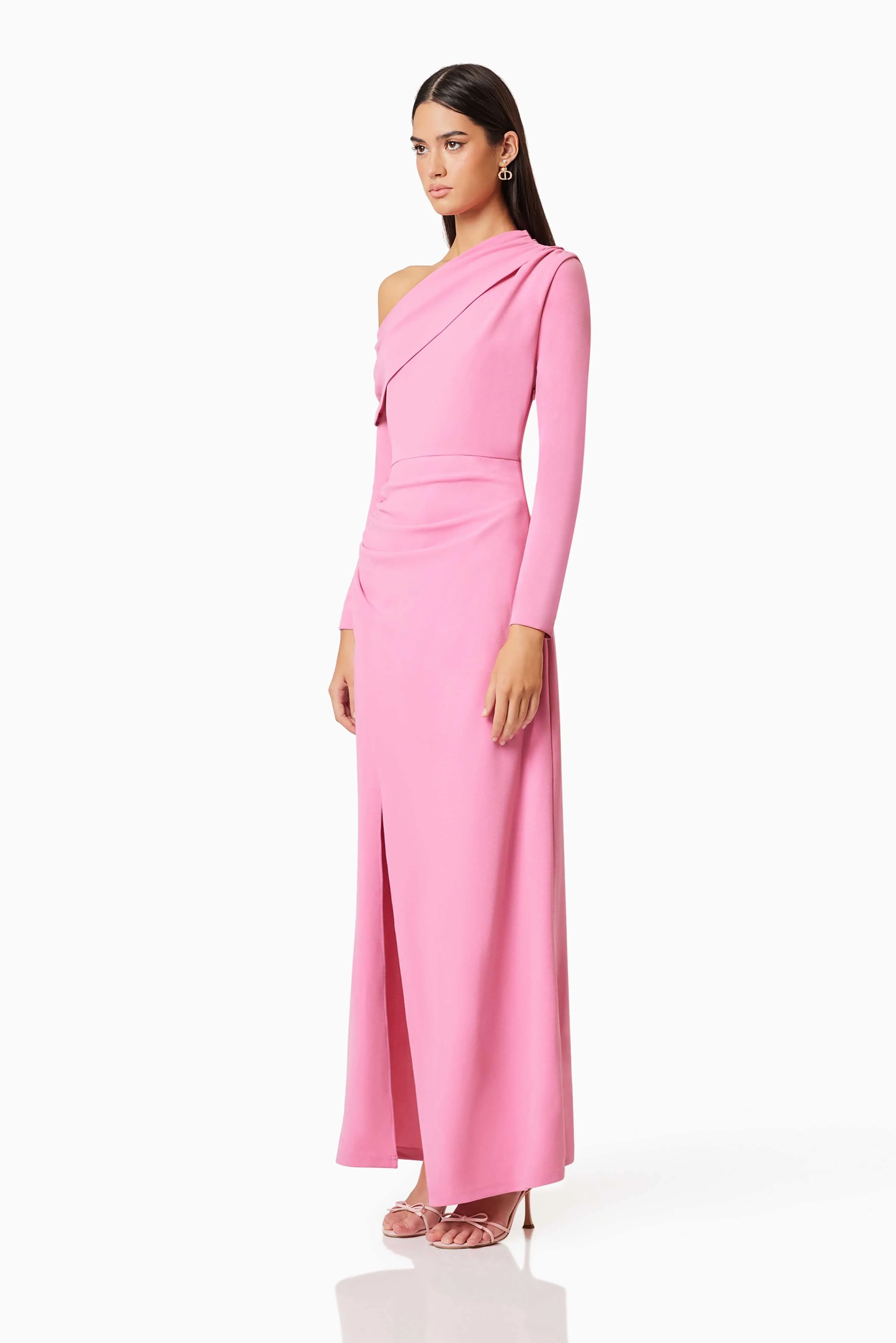 Elliatt Jamie One Shoulder Gown - Pink - Image 4