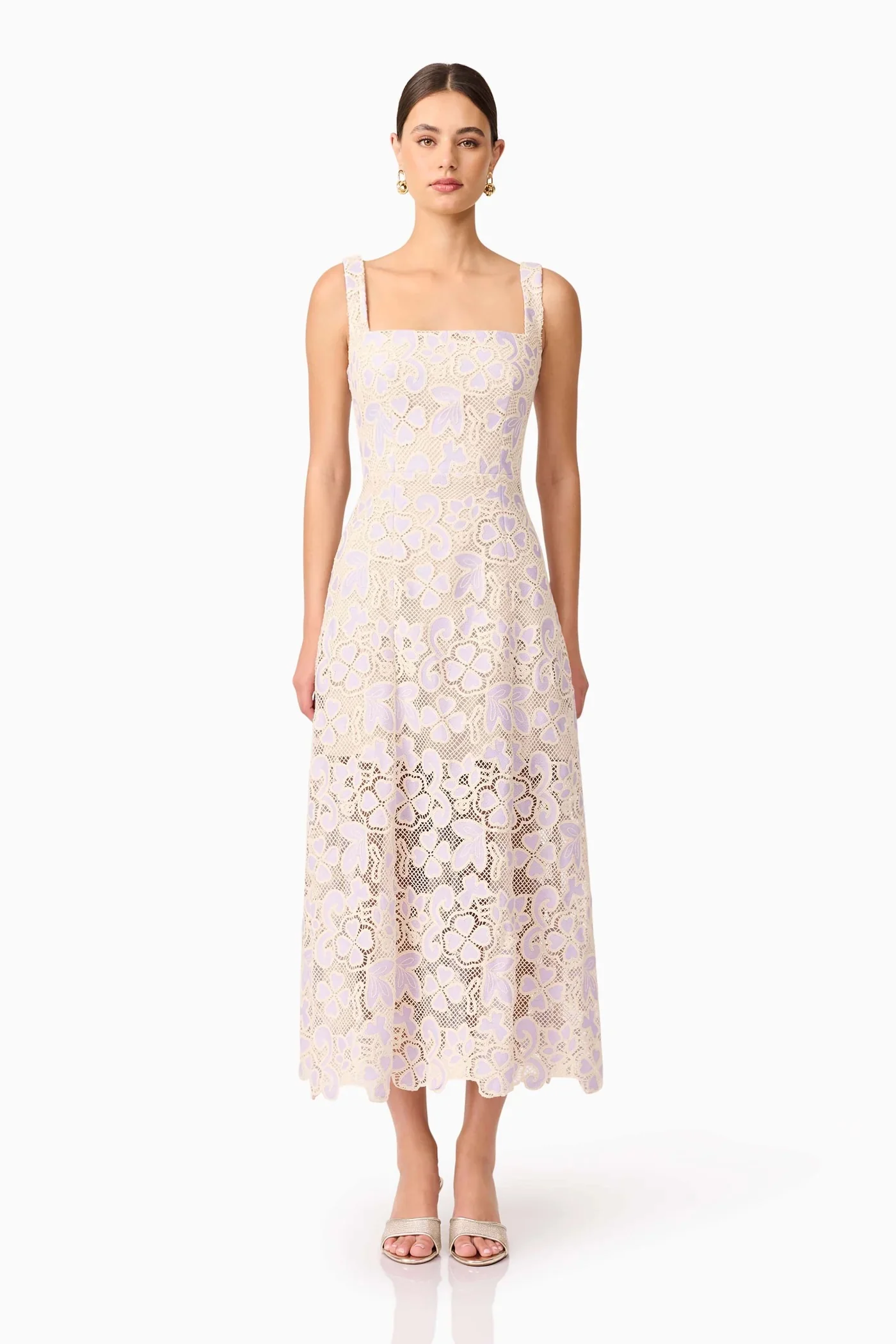Elliatt Jasmine Midi Dress - Lilac Multi