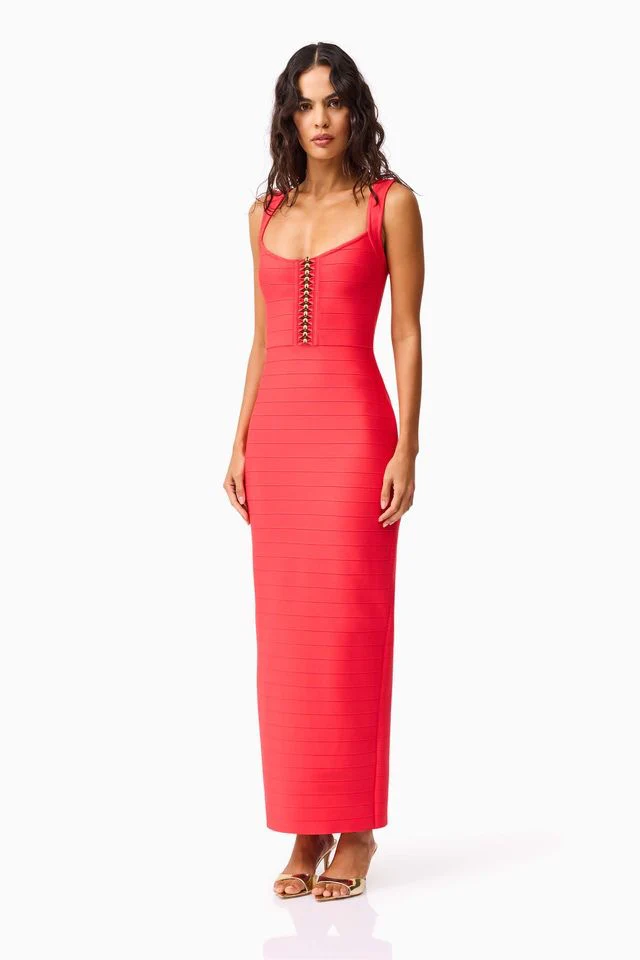 Elliatt Jesselle Maxi Dress - Coral - Image 3