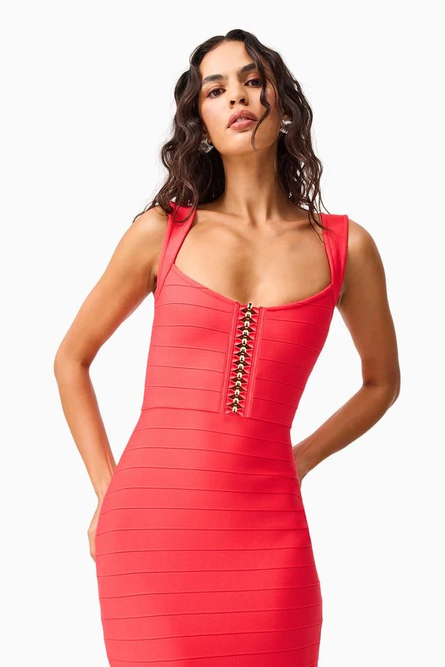 Elliatt Jesselle Maxi Dress - Coral - Image 4