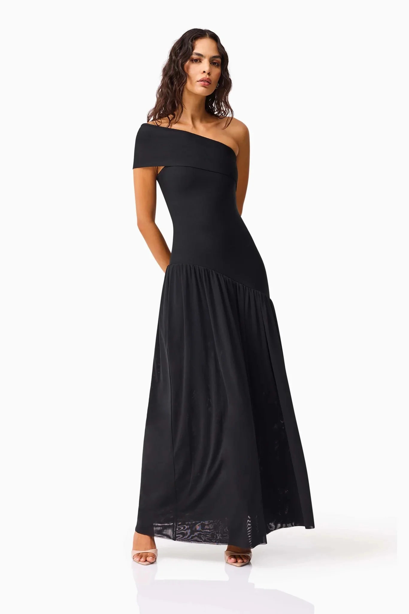 Elliatt Jesselle Asymmetrical Gown - Black - Image 5