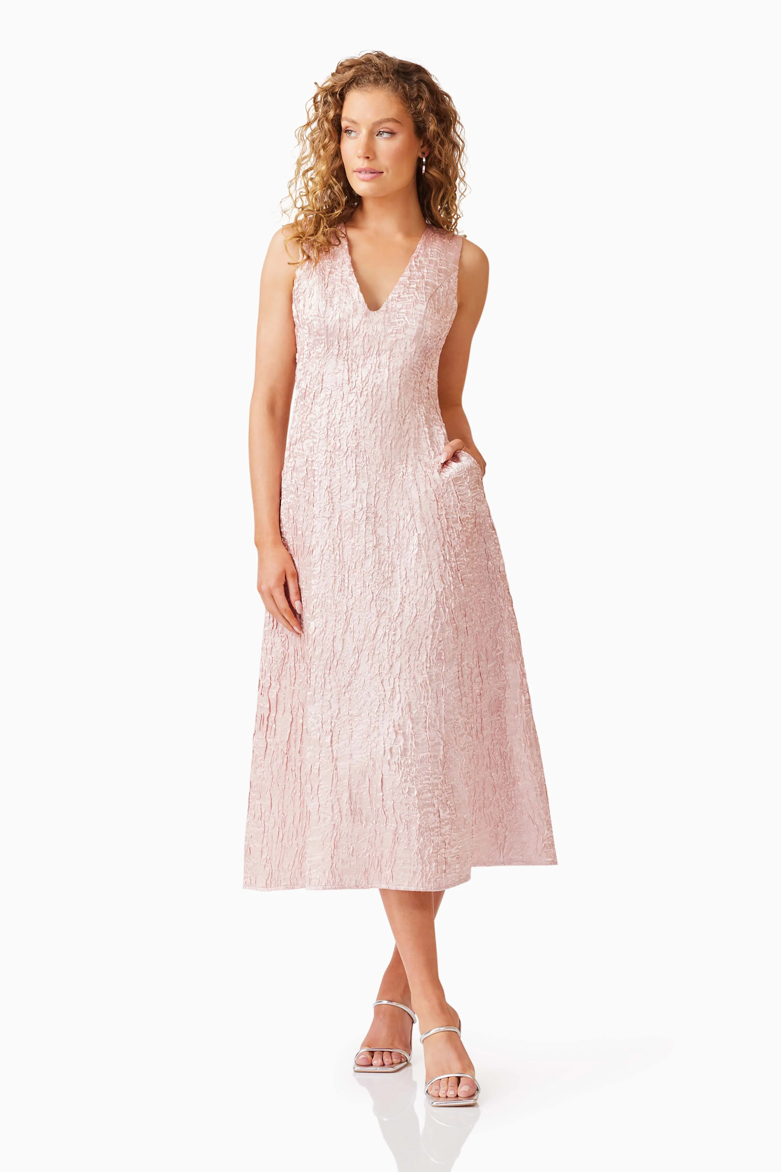 Elliatt Josephine Midi Dress - Ballet Pink - Image 2