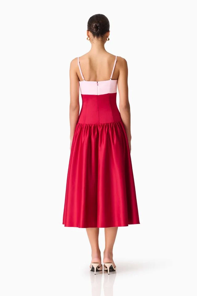 Elliatt June Gown - Red & Pink - Image 7