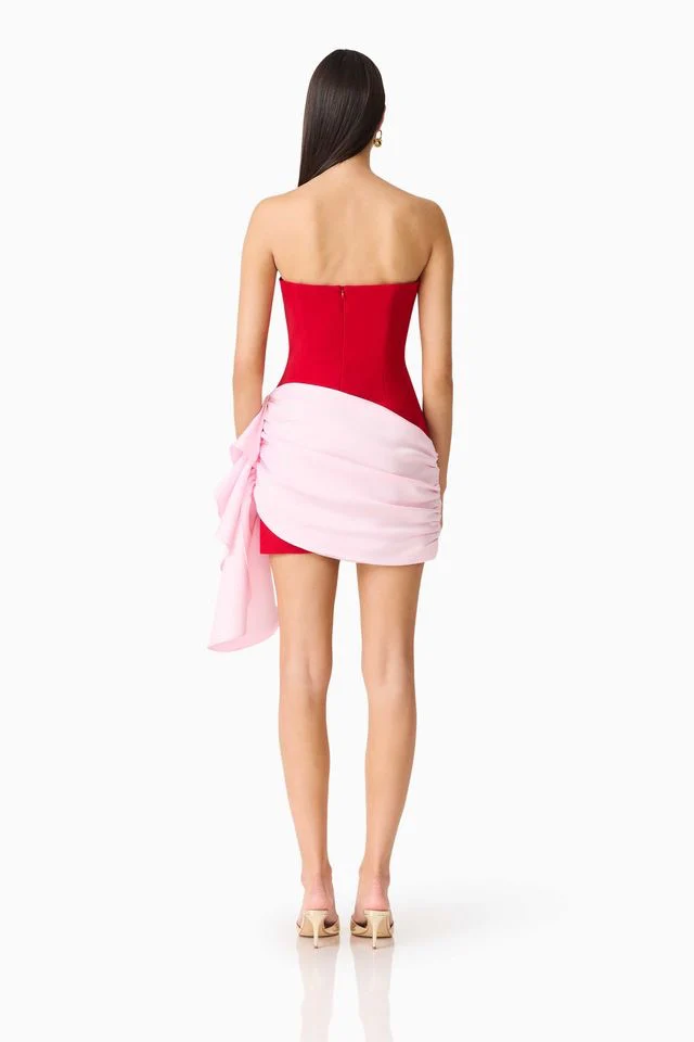 Elliatt June Mini Dress - Red & Pink - Image 7