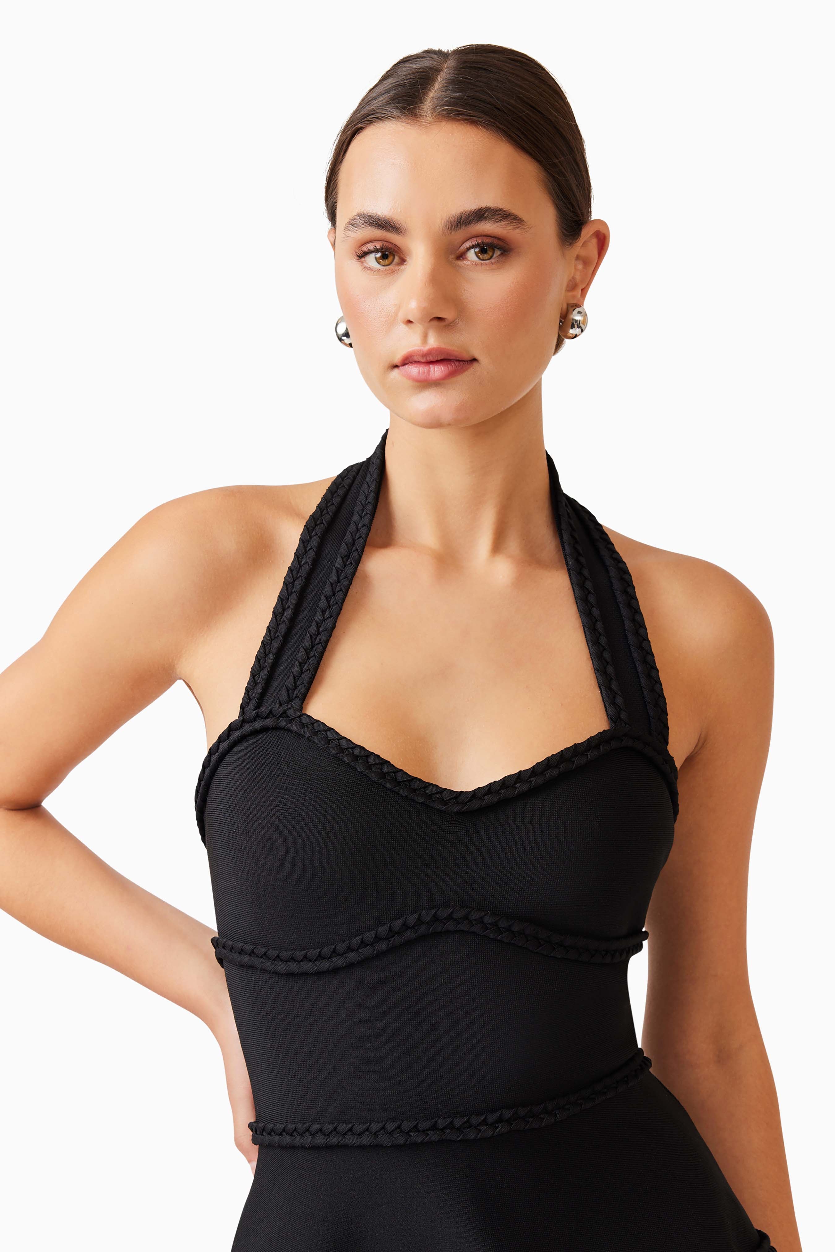 Elliatt Katlyn Halter Mini Dress - Black - Image 6