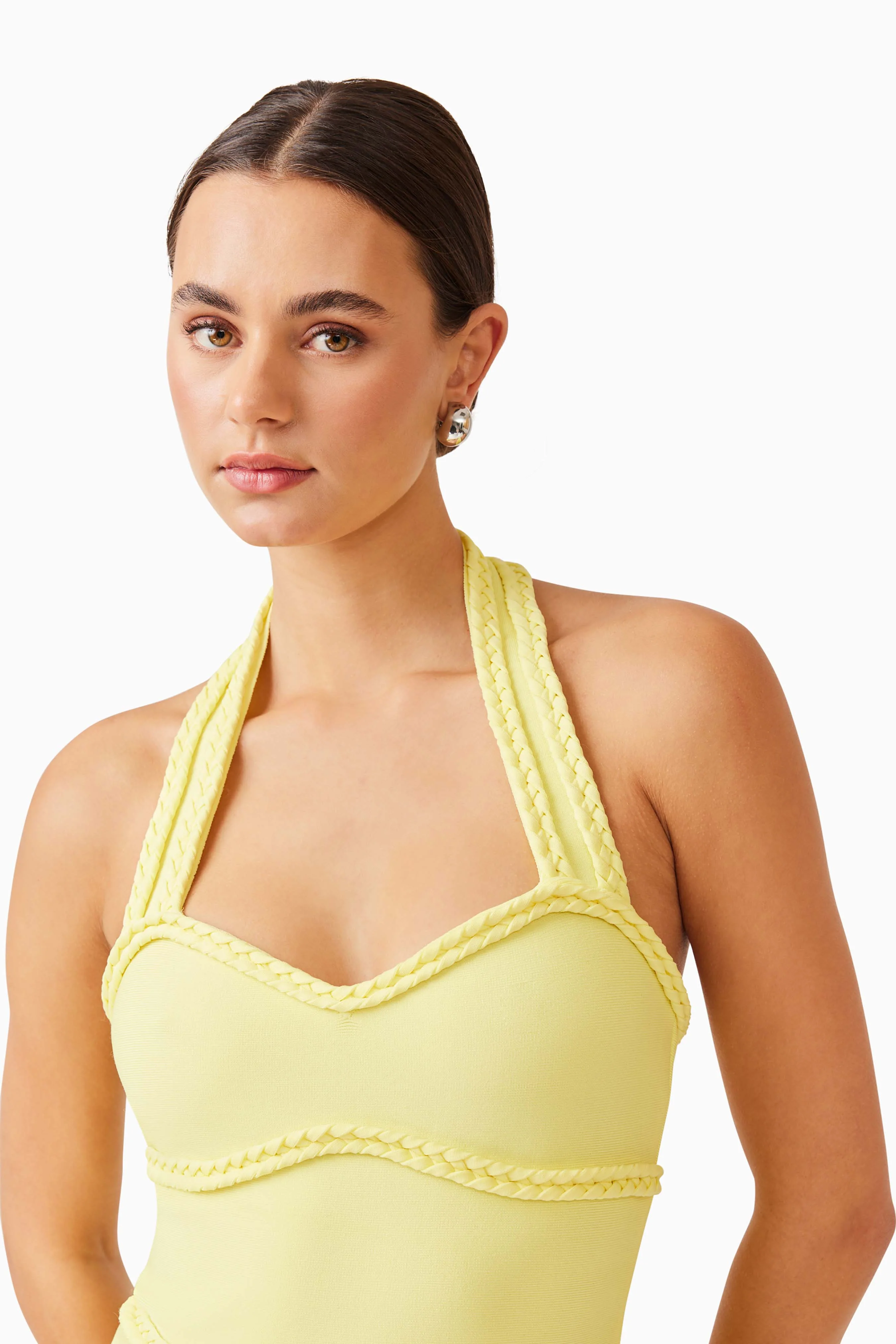 Elliatt Katlyn Halter Mini Dress - Lemon - Image 6