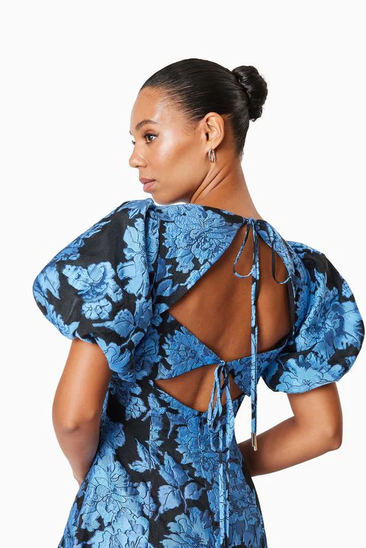 Elliatt Kayla Midi Dress - Blue Black - Image 5