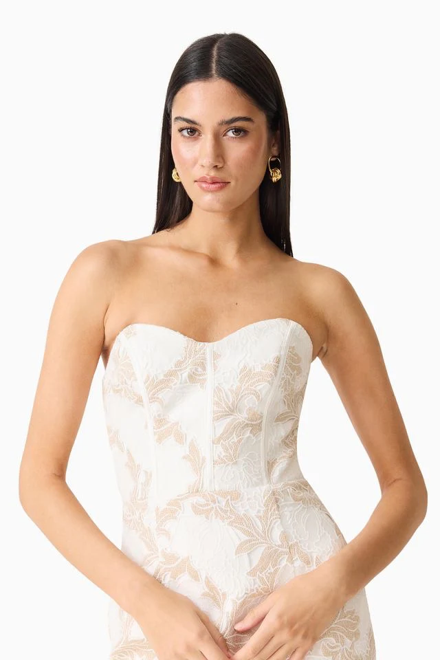 Elliatt Kira Mini Dress - Ivory Gold - Image 4