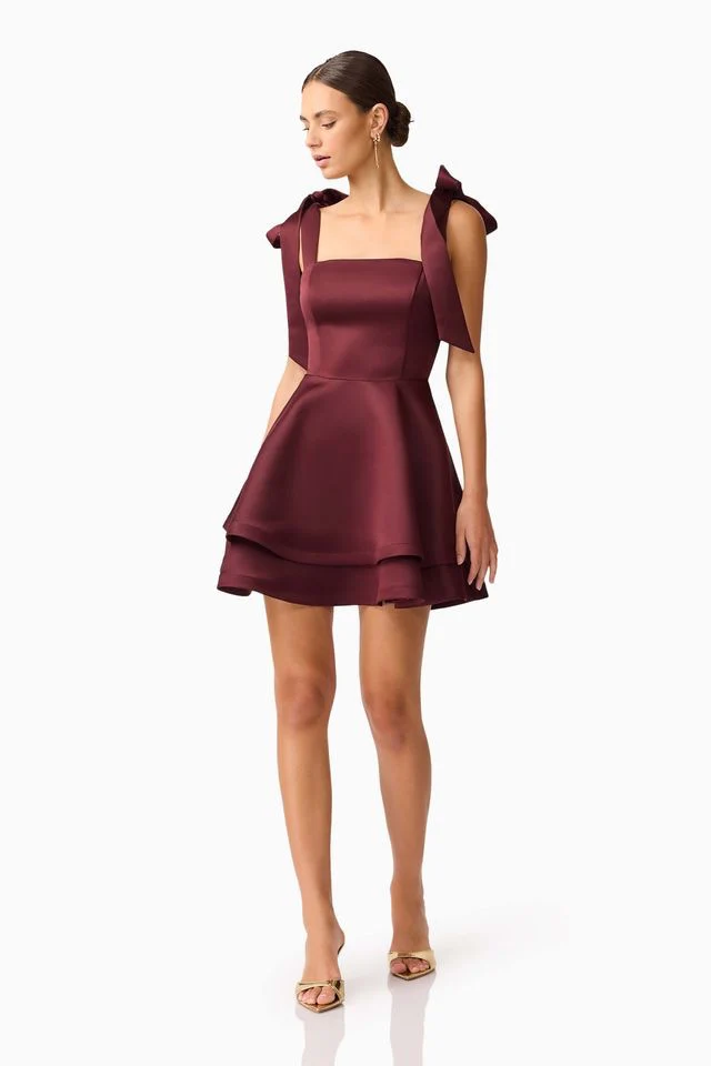 Elliatt Livia Mini Dress - Berry - Image 2