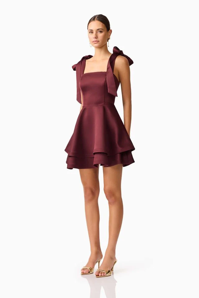 Elliatt Livia Mini Dress - Berry - Image 3
