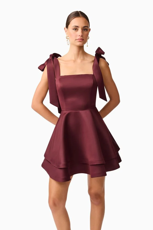 Elliatt Livia Mini Dress - Berry - Image 4