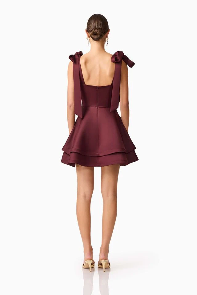 Elliatt Livia Mini Dress - Berry - Image 6