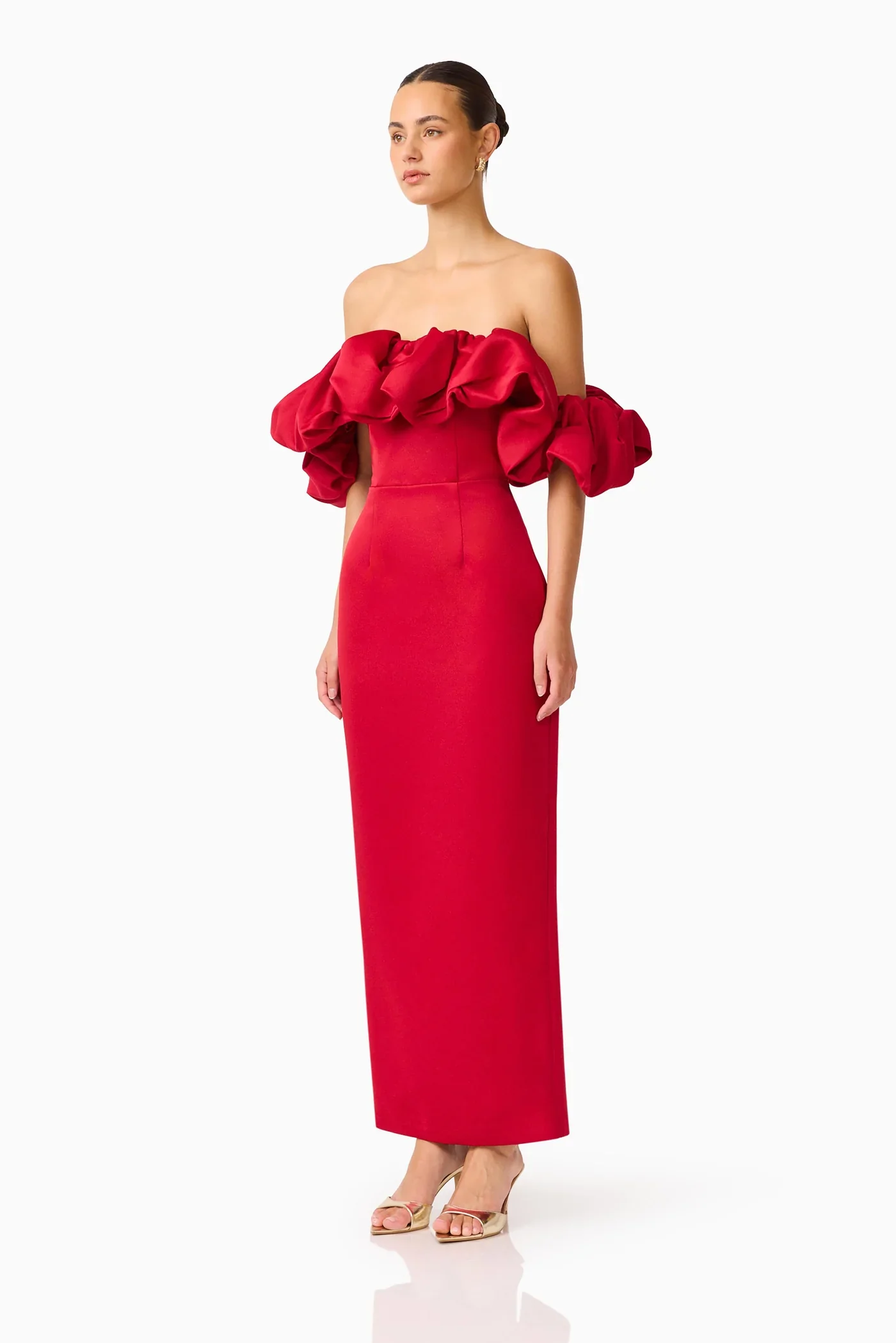Elliatt Lucetta off Shoulder Gown - Red - Image 2