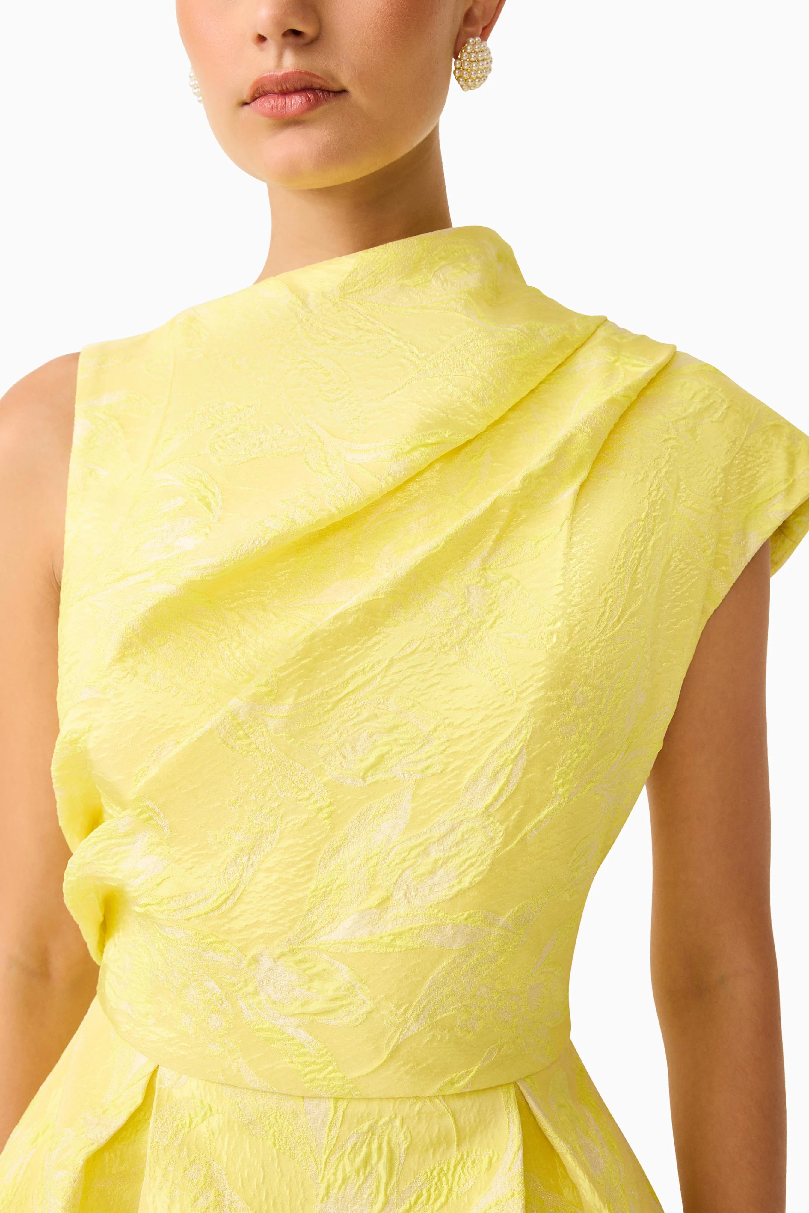 Elliatt Luella Asymmetric Mini Dress - Yellow - Image 4