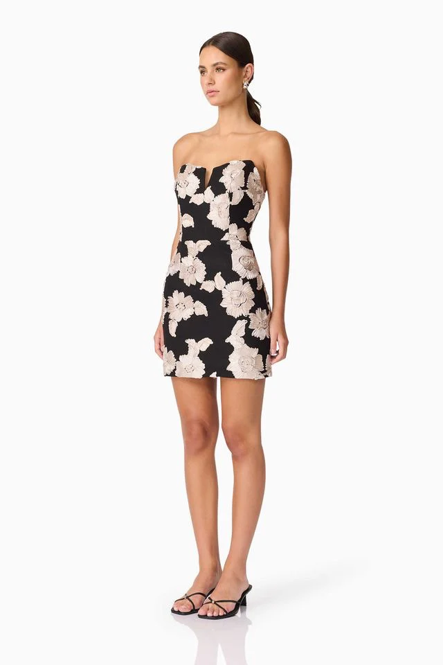Elliatt Margaux Mini Dress - Black Gold - Image 3