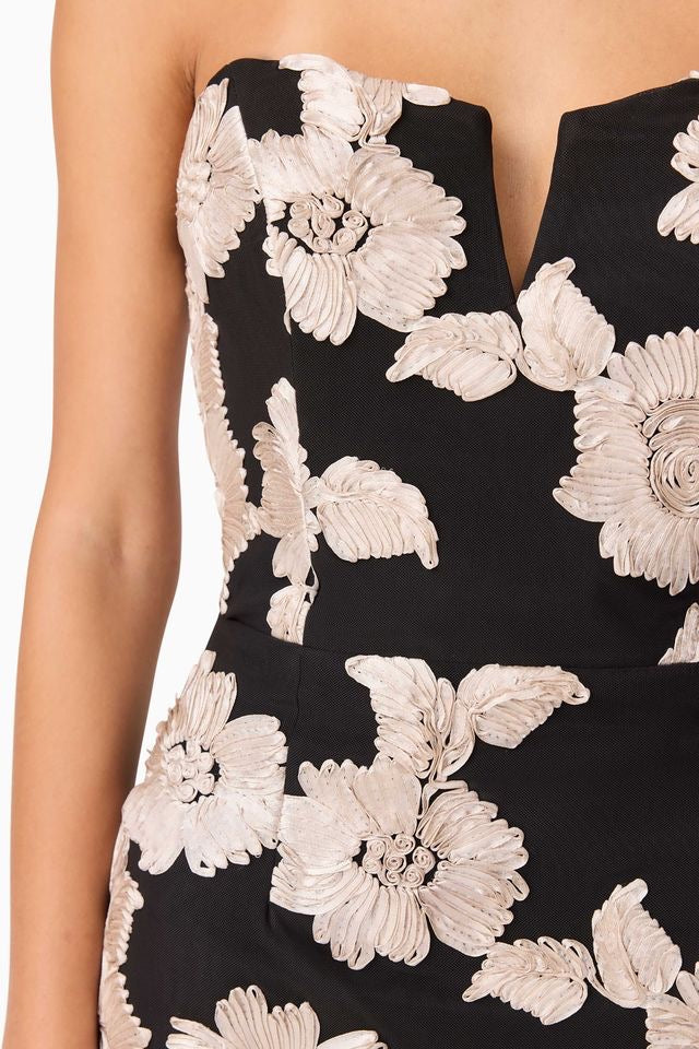 Elliatt Margaux Mini Dress - Black Gold - Image 6