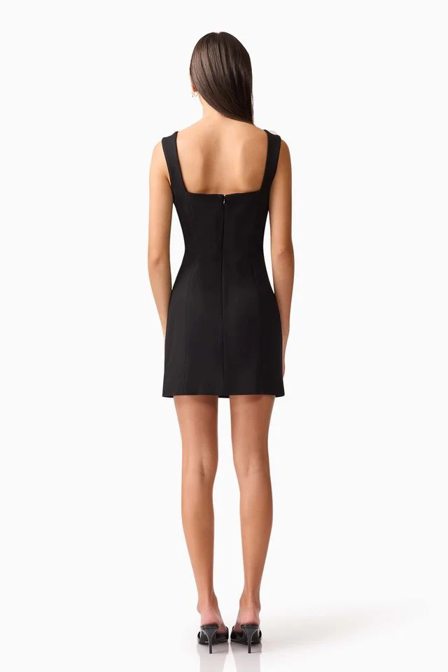 Elliatt Marina Mini Dress - Black White - Image 6