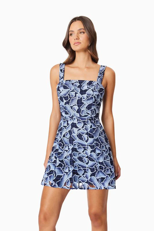 Elliatt Mila Party Dress - Navy Multi - Image 3