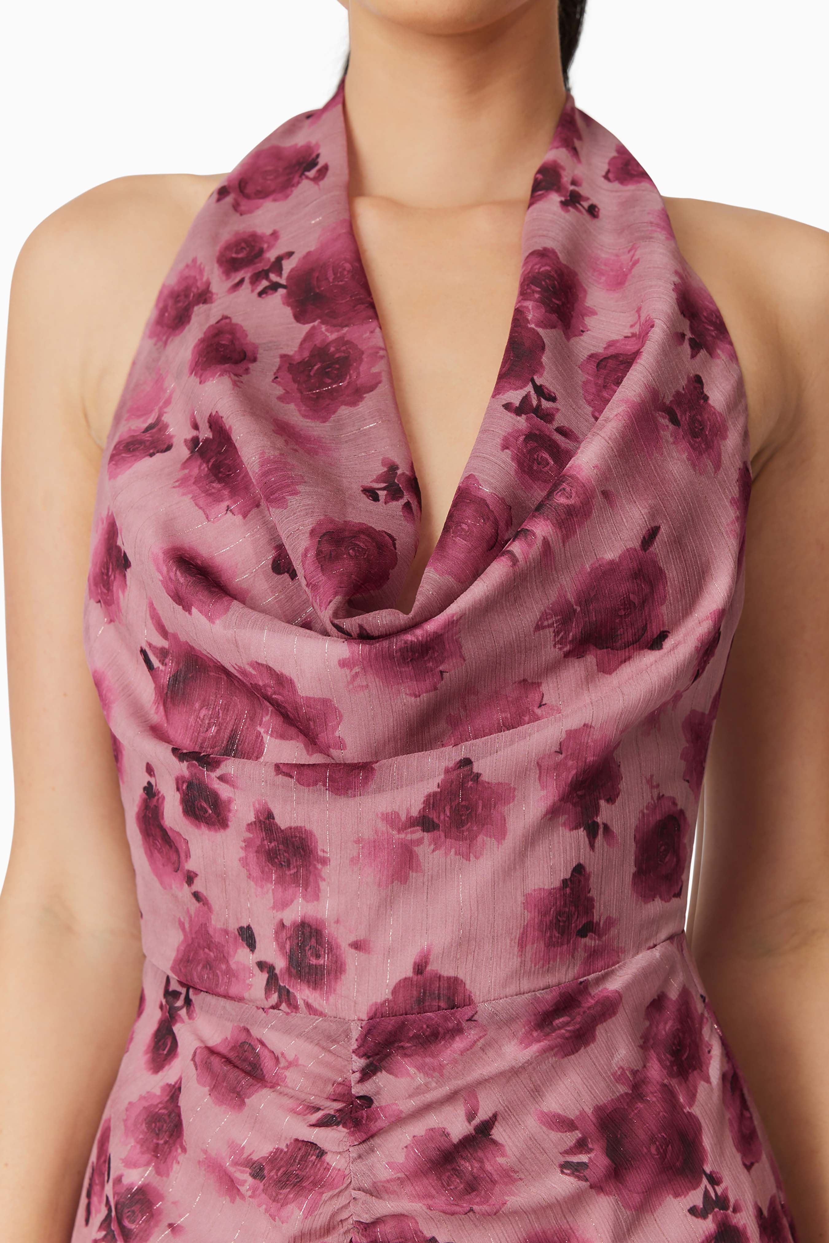 Elliatt Monica Dress - Plum Multi - Image 6
