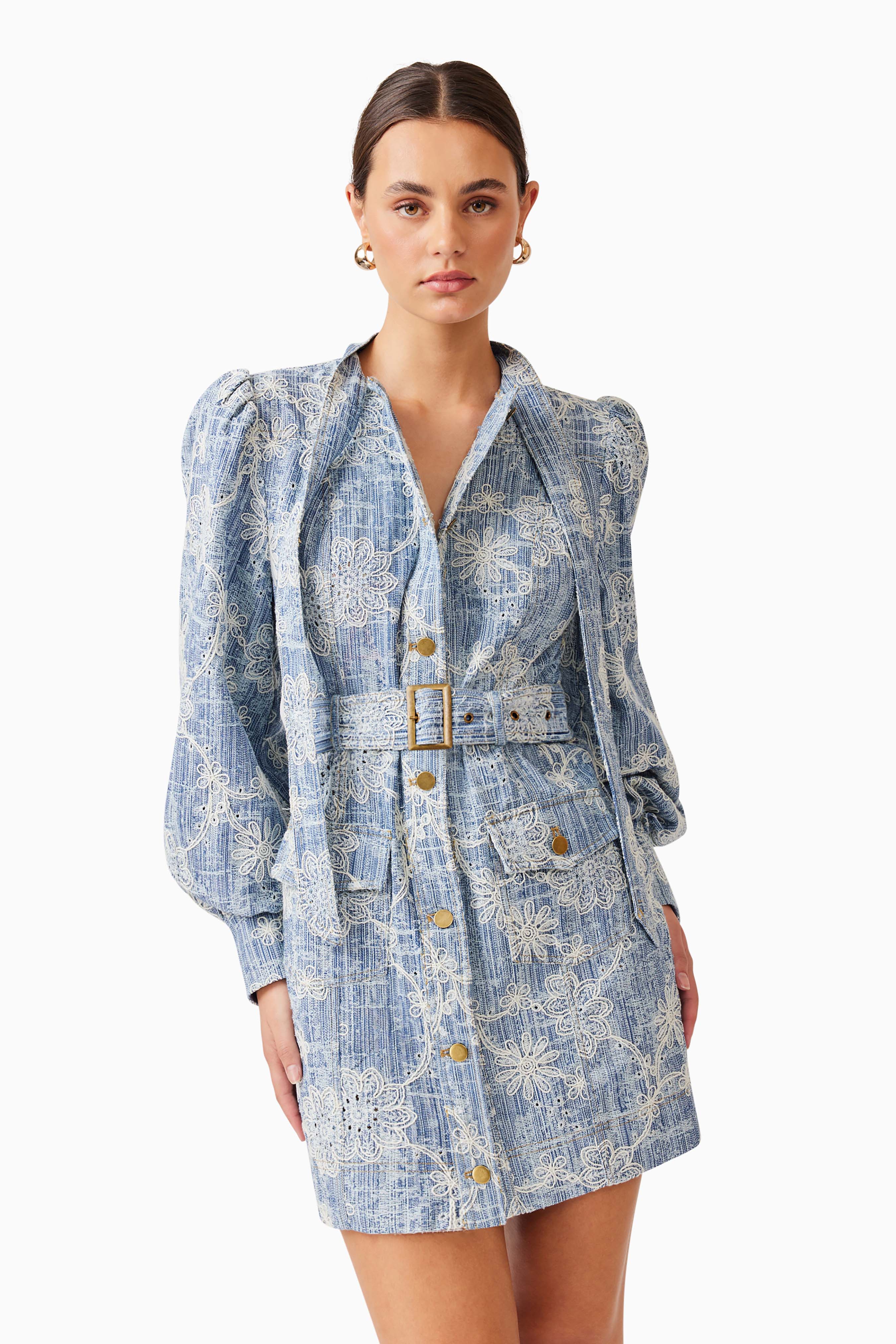 Elliatt Monica Mini Dress - Blue - Image 2