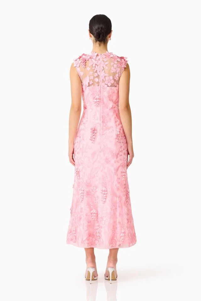 Elliatt Monique High Neck Gown - Pink - Image 7