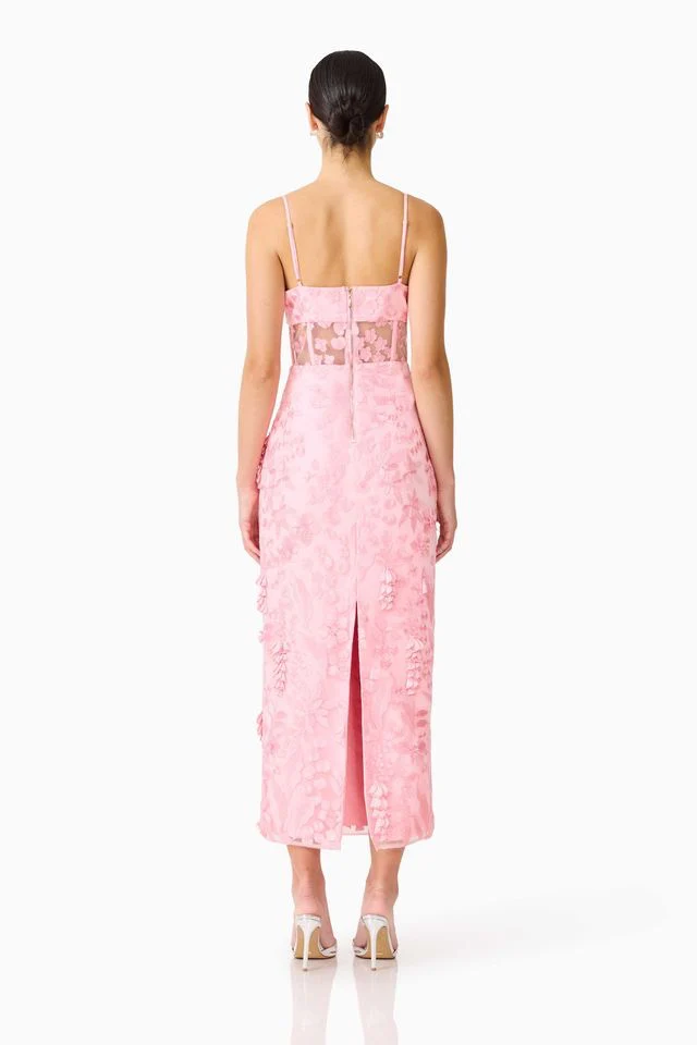 Elliatt Monique Strapless Midi Dress - Pink - Image 6