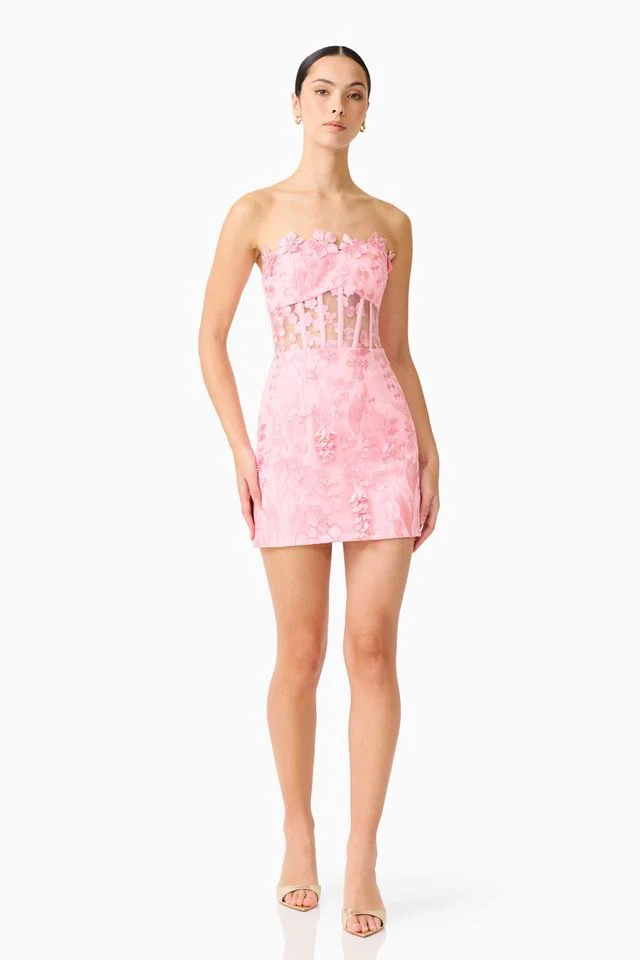 Elliatt Monique Strapless Mini Dress - Pink - Image 2