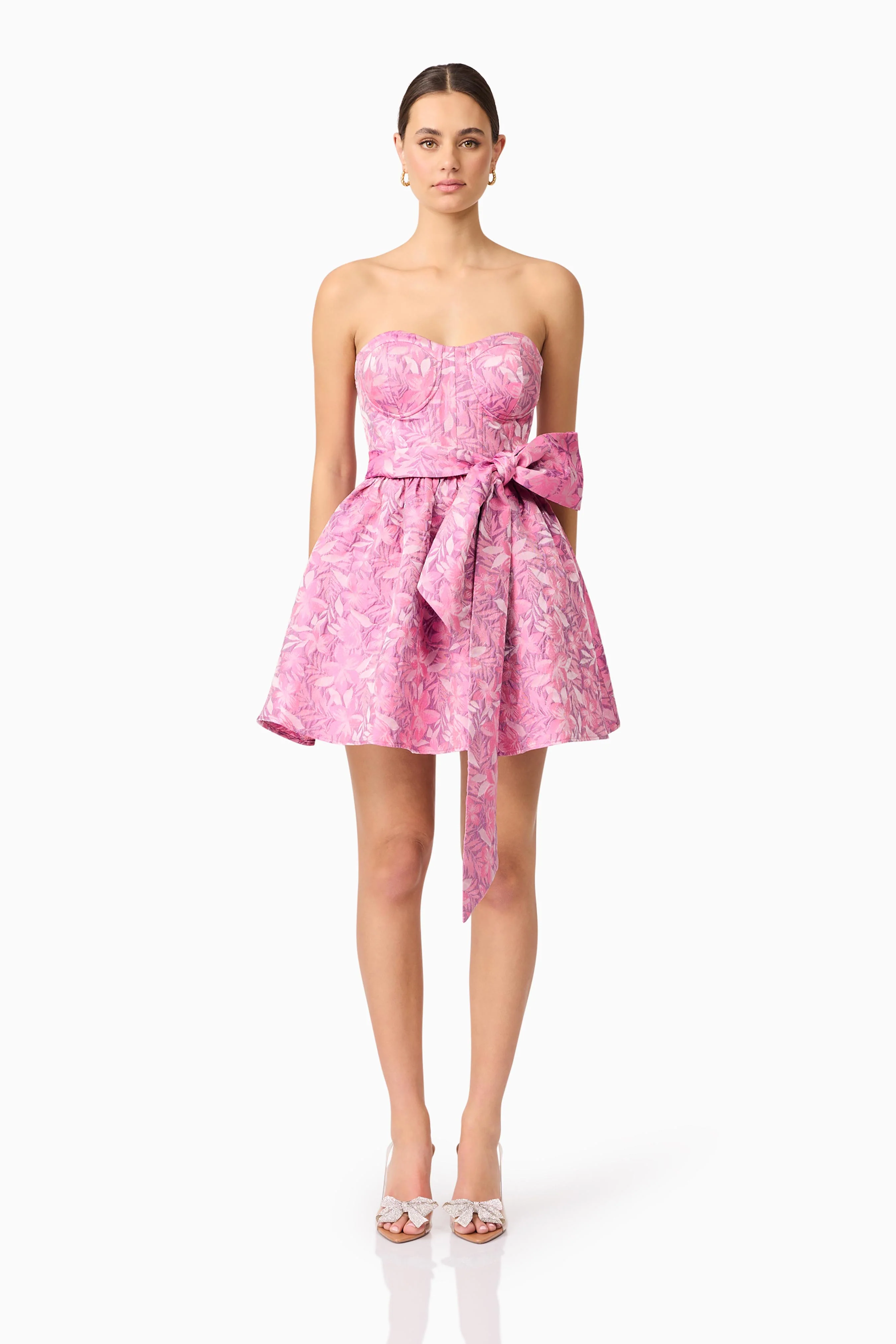 Elliatt Nadeen A Line Mini Dress - Pink Purple