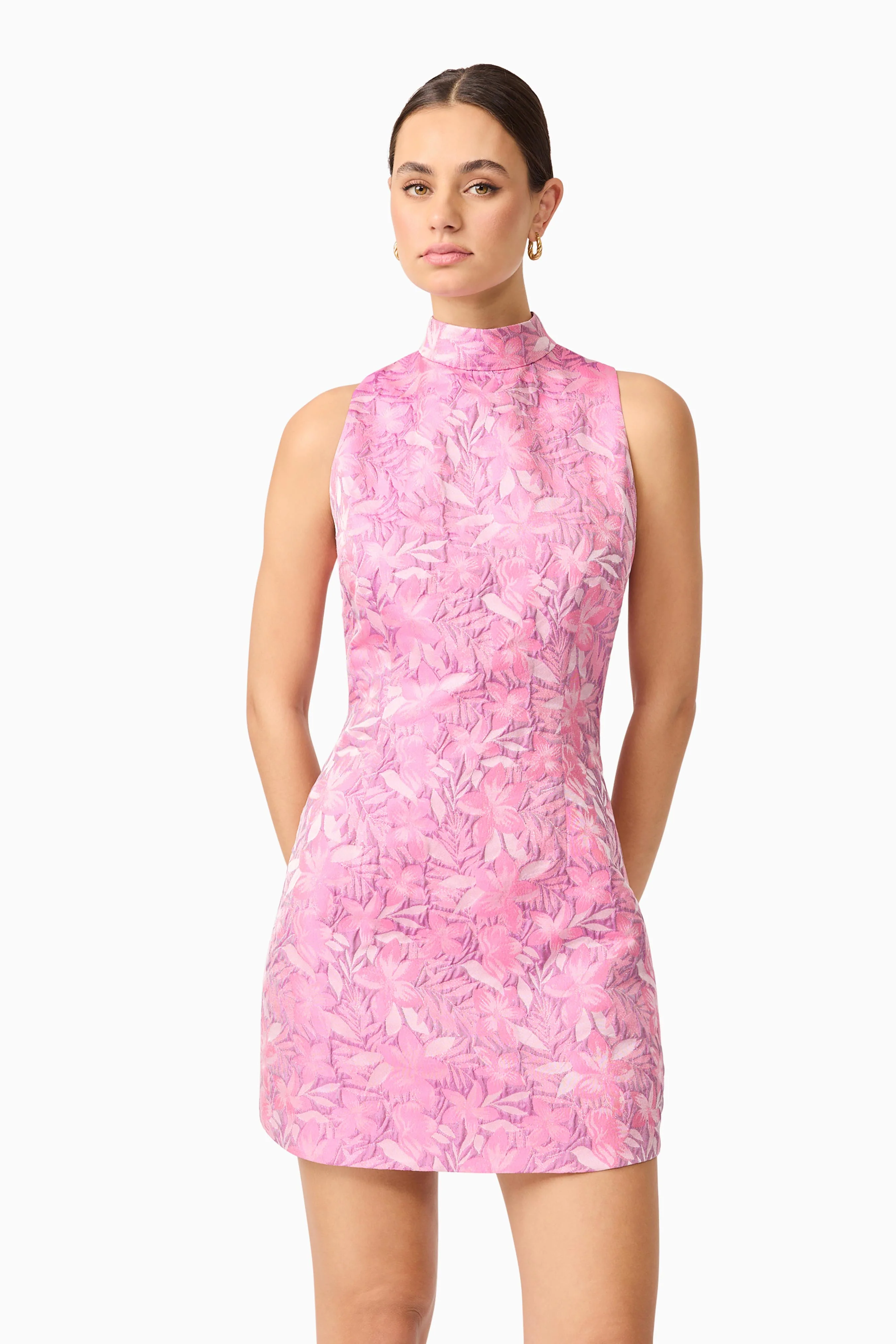 Elliatt Nadine Shift Mini Dress - Pink Purple - Image 2