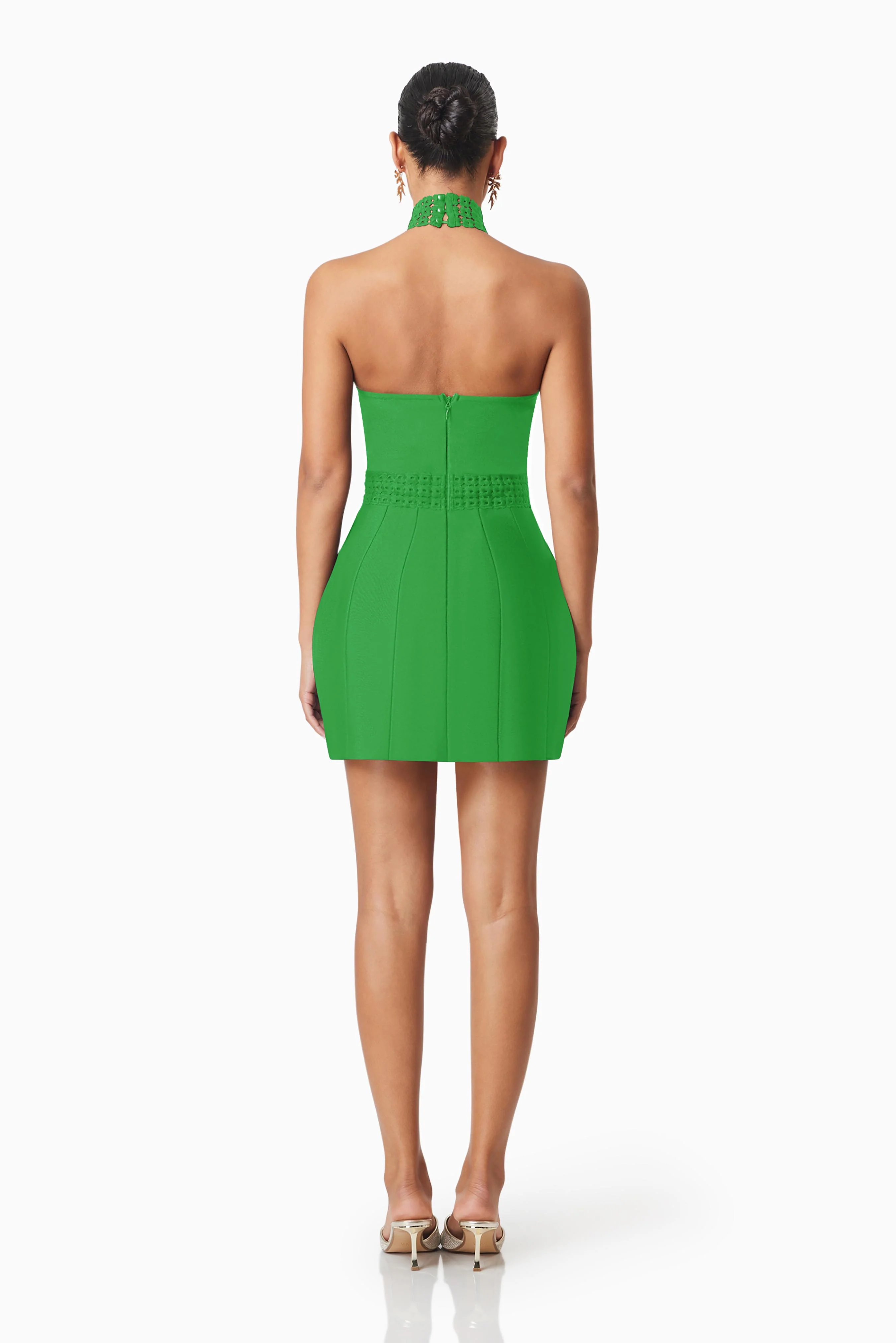 Elliatt Neoma Mini Dress - Kelly Green - Image 5