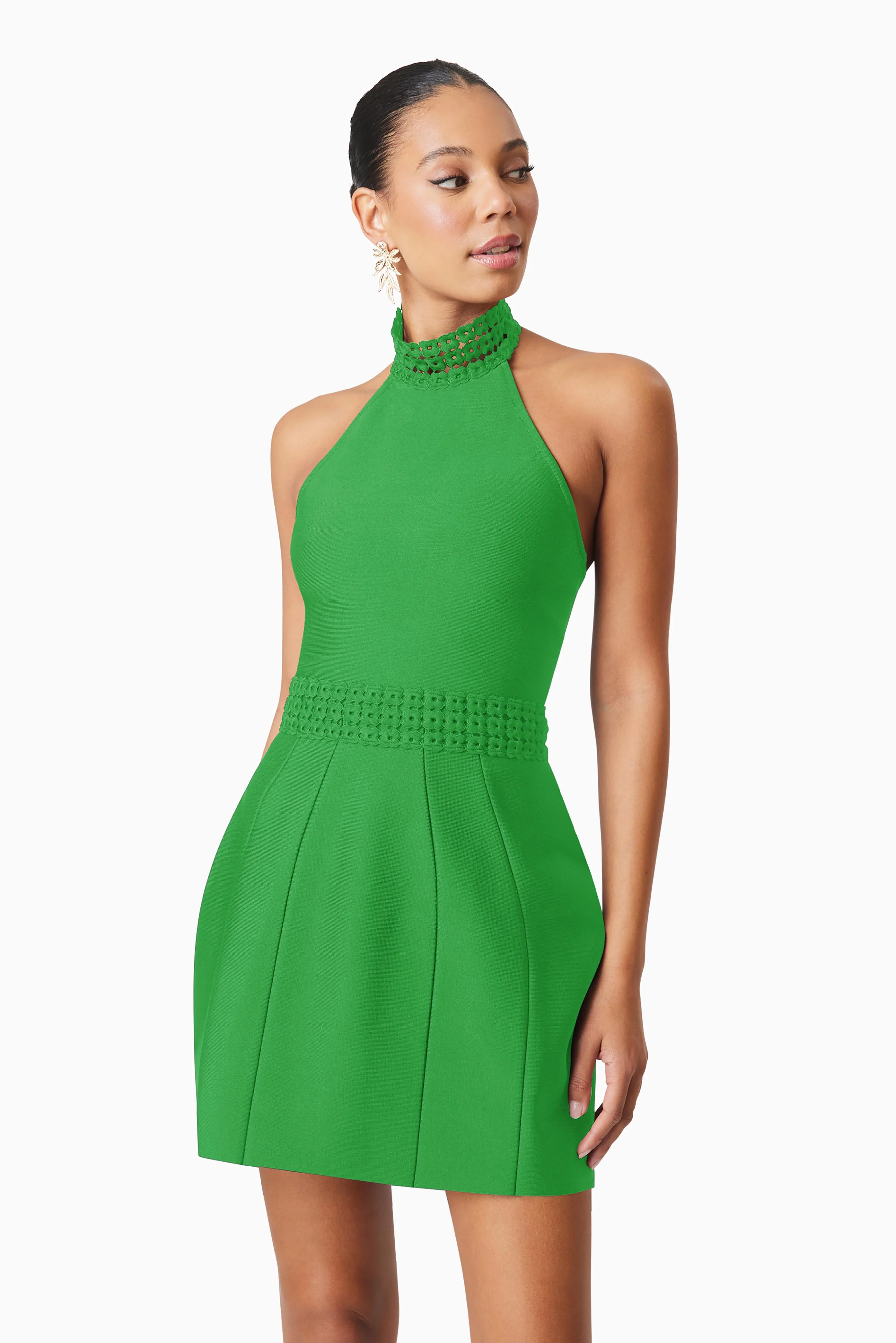 Elliatt Neoma Mini Dress - Kelly Green - Image 6
