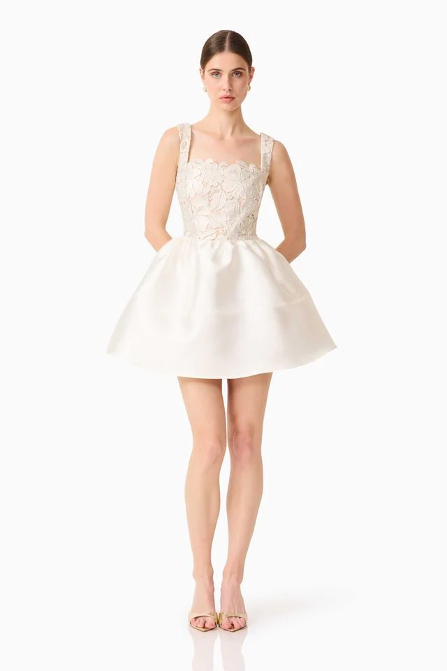 Elliatt Nicoletta Aline Mini Dress - White Gold - Image 2