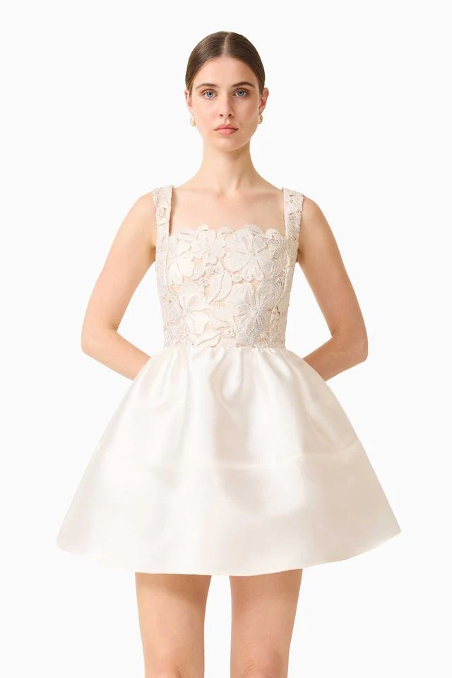 Elliatt Nicoletta Aline Mini Dress - White Gold - Image 4
