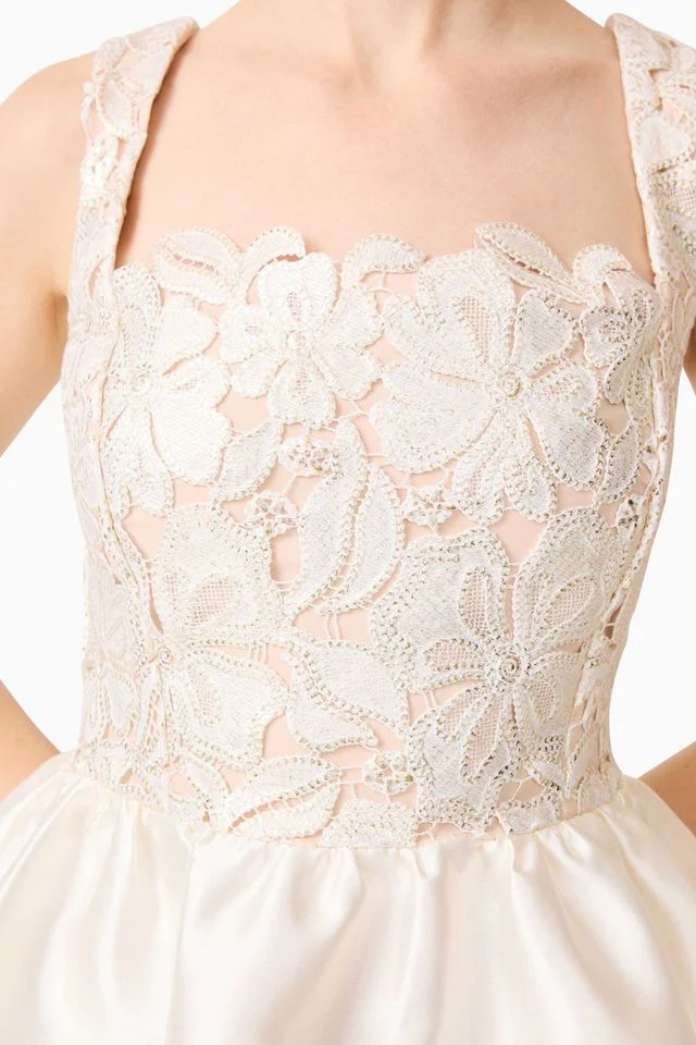 Elliatt Nicoletta Aline Mini Dress - White Gold - Image 5