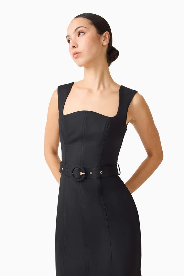 Elliatt Nydia Fit & Flare Maxi Dress - Black - Image 3
