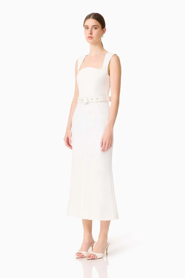 Elliatt Nydia Fit & Flare Maxi Dress - White - Image 3