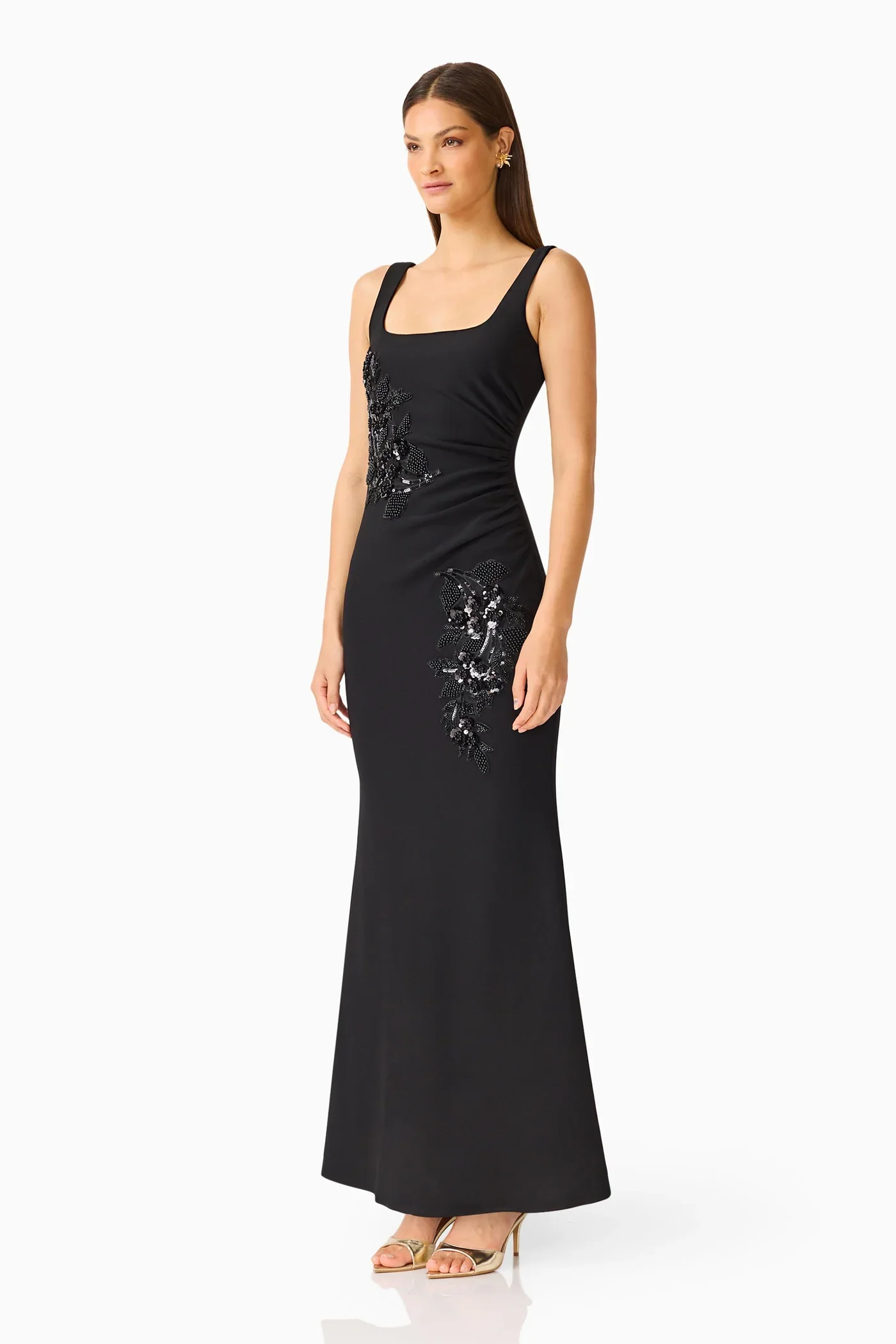 Elliatt Odelia Beaded Maxi Dress - Black - Image 2