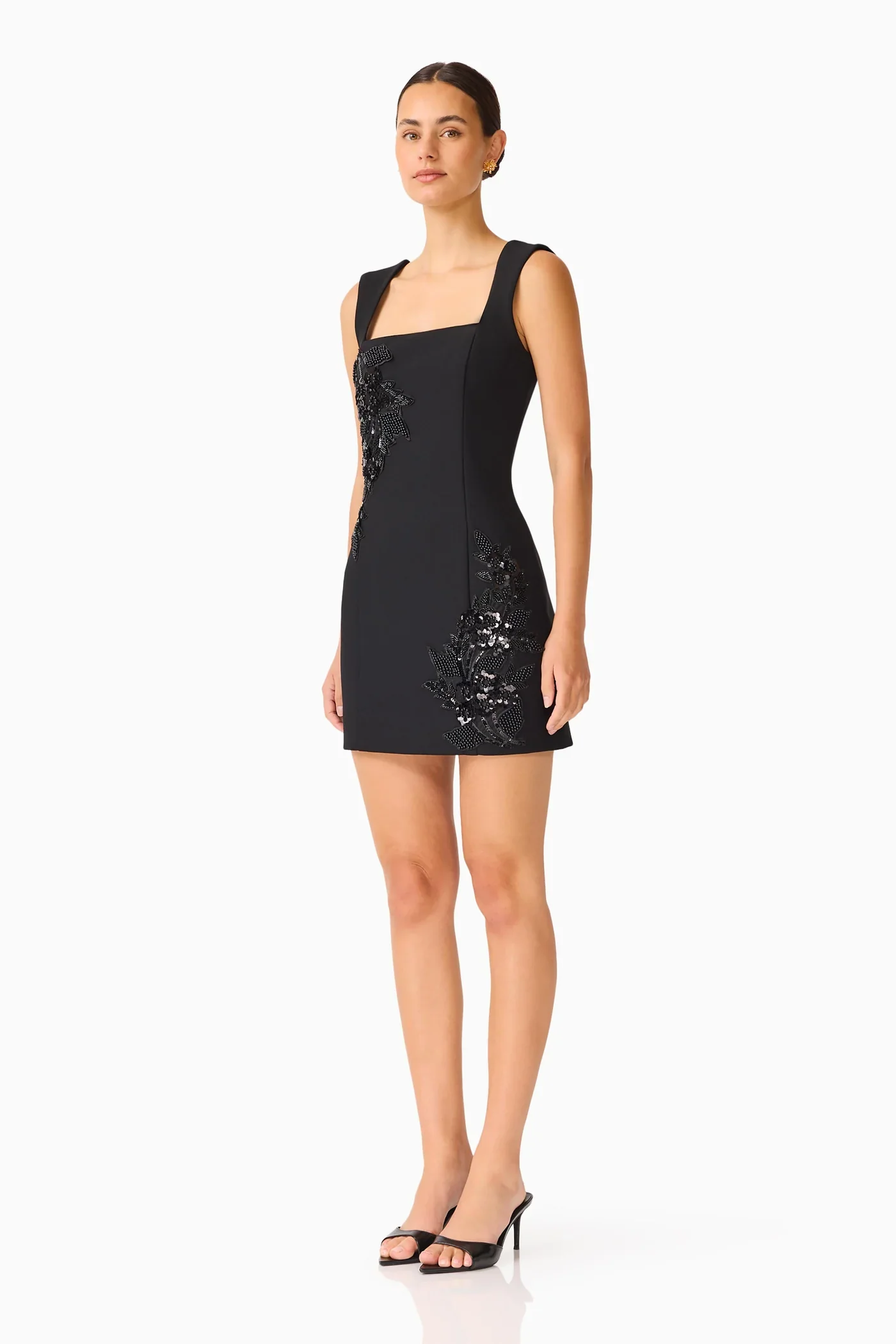 Elliatt Odelia Beaded Mini Dress - Black - Image 2